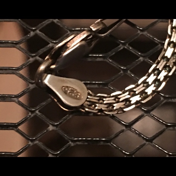 Silver Heart Statement Collar Necklace w CZ accent - Picture 5 of 5